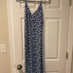 Blue floral reformation midi dress